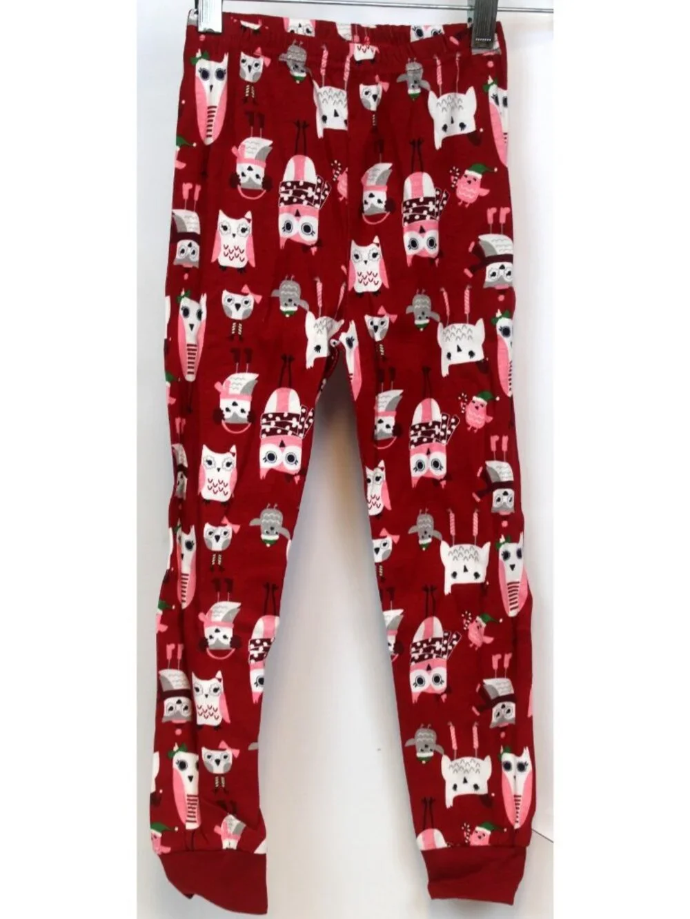 2014 Gymboree Holiday Family Sleepwear PJs Red Owl 2pc Girls sz 5 Fall Gymmies